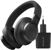 JBL Live 660NC Zwart + BlueBuilt Quick Charge Oplader met Us Over ear koptelefoon