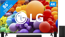 Coolblue LG 86UR78006LB + Soundbar aanbieding