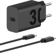 Motorola Power Delivery Charger 30W Black + USB-C Cable 1m Black Plastic Samsung S24 charger