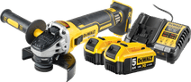 DeWalt DCG405NT-XJ 5,0 Ah Accu (2x) Starterspakket Accu haakse slijper