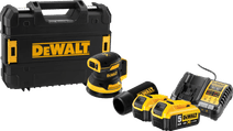 DeWalt DCW210NT-XJ 5,0 Ah Accu (2x) Starterspakket Handpalmschuurmachine