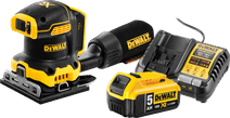 DeWalt DCW200NT-XJ 5,0 Ah Accu Starterspakket Schuurmachine met stofafzuiging