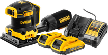 DeWalt DCW200NT-XJ 2,0 Ah Accu (2x) Starterspakket DeWalt vlakschuurmachine