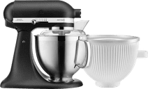 KitchenAid 5KSM185PSEBK Vulkaanzwart + IJsbereider Keukenmixer voor kleine tot middelgrote bereidingen