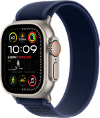 Apple Watch Ultra 2 4G 49mm Zilver Trail Band Blauw M/L Het winkelassortiment in Leiden