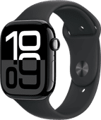 Apple Watch Series 10 46mm Zwart Sportband S/M Smartwatch voor iOS