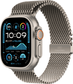 Coolblue Apple Watch Ultra 2 4G 49mm Zilver Milanese Band L aanbieding
