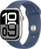 Coolblue Apple Watch Series 10 46mm Zilver Sportband M/L aanbieding