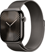 Apple Watch Series 10 4G 46mm Titanium Black Milanese Watch Strap M/L Apple Watch and AirPods