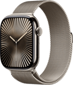Coolblue Apple Watch Series 10 4G 46mm Titanium Zilver Milanese Band M/L aanbieding