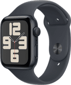 Apple Watch SE 2024 44mm Midnight Sportband M/L Het winkelassortiment in Arnhem