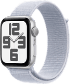 Apple Watch SE 2024 44mm Silver Sport Watch Strap Apple Watch and AirPods