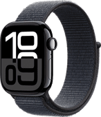 Apple Watch Series 10 42mm Zwart Sport Loop Middelgrote smartwatch