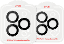 BlueBuilt Apple iPhone 16 Pro/16 Pro Max Camera Lens Protector Aluminium Duo Pack Camera lens protector voor Apple