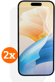 BlueBuilt Apple iPhone 16 Pro Screen Protector Glass Duo Pack Case friendly screen protector