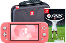 Nintendo Switch Lite Coral + EA Sports FC 25 + Bigben Travel Case Nintendo Switch