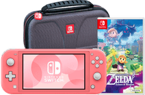 Nintendo Switch Lite Coral+ Zelda: Echoes of Wisdom + Bigben Travel Case Nintendo Switch