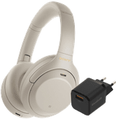 Sony WH-1000XM4 Zilver + BlueBuilt Quick Charge Oplader met Usb A Poort 18W Zwart Koptelefoon in onze winkel