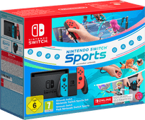 Nintendo Switch Rood/Blauw + Switch Sports + 12 maanden Nintendo Switch Online Nintendo Switch consoles (2019 upgrade)