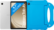 Samsung Galaxy Tab A9 8,7 inch 64GB Wifi Zilver + BlueBuilt Kids Cover Blauw Samsung Galaxy Tab A