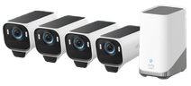 EufyCam S3 Pro 4-Pack + HomeBase 3 IP-camera met abonnement