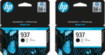 HP 937 Cartridge Zwart Duo Pack Originele HP cartridge