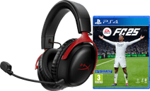 HyperX Cloud III Wireless Rood + EA Sports FC 25 PS4 HyperX gaming headset