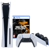 PlayStation 5 Slim Disc Edition + Call of Duty: Black Ops 6 + Oplaadstation PlayStation 5 Pro of Slim