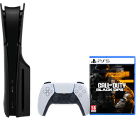 Coolblue PlayStation 5 Slim Disc Edition + Call of Duty: Black Ops 6 + Covers Zwart aanbieding