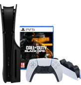 Coolblue PlayStation 5 Slim Disc Edition + Call of Duty: Black Ops 6 + Covers Zwart + Oplaadstation aanbieding