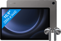 Samsung Galaxy Tab S9 FE 128GB Wifi Grijs + Galaxy Buds3 Zwart Samsung Galaxy Tab S9 FE of Tab S9 FE Plus