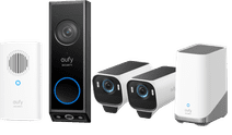 EufyCam S3 Pro Duo Pack + Eufy Video Doorbell E340 + Chime IP-camera met abonnement