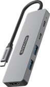 Sitecom 5 in 1 USB-C PD Multiport Adapter USB hub