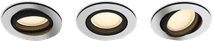Philips Hue Milliskin inbouwspot White Ambiance - rond - Aluminium - 3-pack Philips Hue smart lamp inclusief armatuur