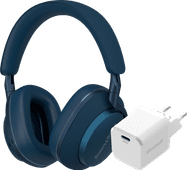 Bowers & Wilkins Px7 S2e Blauw + BlueBuilt Power Delivery Oplader met Usb C Poort 20W Wit Over ear koptelefoon