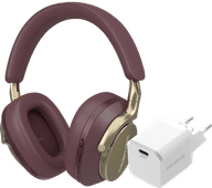 Bowers & Wilkins PX8 Rood + BlueBuilt Power Delivery Oplader met Usb C Poort 20W Wit Koptelefoon in onze winkel