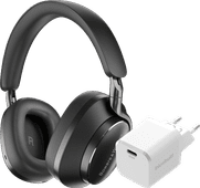 Bowers & Wilkins Px8 Zwart + BlueBuilt Power Delivery Oplader met Usb C Poort 20W Wit Koptelefoon in onze winkel