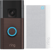 Coolblue Ring Battery Video Doorbell Brons + Chime Pro aanbieding