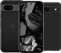 Google Pixel 8a 128GB Zwart 5G + BlueBuilt Back Cover Zwart Google Pixel telefoon