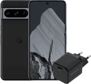 Google Pixel 8 Pro 256GB Zwart 5G + BlueBuilt Oplader met Usb C Poort 30W Zwart Smartphone van groot formaat