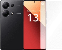 Redmi Note 13 Pro 256GB Zwart 4G + Just in Case Tempered Glass Screenprotector Smartphone bundel