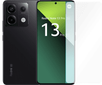 Redmi Note 13 Pro 256GB Zwart 5G + Just in Case Tempered Glass Screenprotector Smartphone van groot formaat