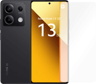 Redmi Note 13 256GB Zwart 5G + Just in Case Tempered Glass Screenprotector Smartphone bundel