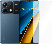 POCO X6 256GB Blauw 5G + Just in Case Tempered Glass Screenprotector Mobiele telefoon met 5G