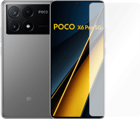 POCO X6 Pro 256GB Grijs 5G + Just in Case Tempered Glass Screenprotector Smartphone van groot formaat