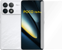 POCO F6 Pro 256GB Wit 5G + Just in Case Tempered Glass Screenprotector Smartphone van groot formaat