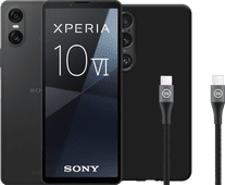 Sony Xperia 10 VI 128GB Zwart 5G + Accessoirepakket Smartphone bundel