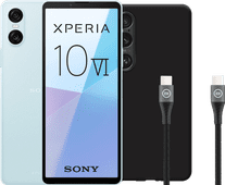 Sony Xperia 10 VI 128GB Blauw 5G + Accessoirepakket Smartphone bundel