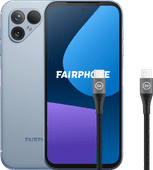 Fairphone 5 256GB Blauw 5G + BlueBuilt Usb C Kabel 1,5m Nylon Zwart Telefoon met de beste camera