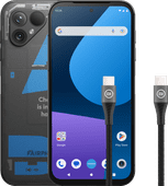 Fairphone 5 256GB Transparant 5G + BlueBuilt Usb C Kabel 1,5m Nylon Zwart Smartphone bundel